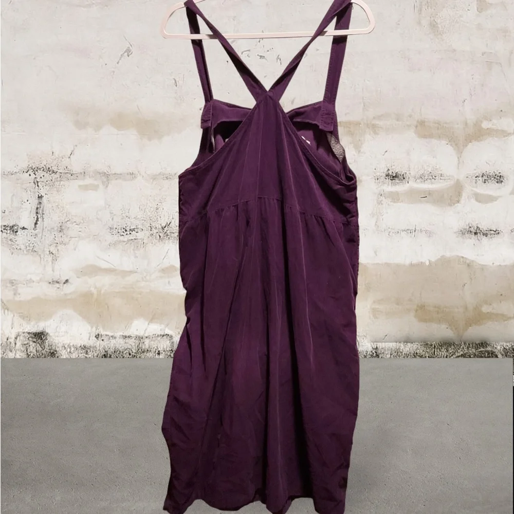 CLASSIC POOH Vintage Purple Corduroy  Overall Dress - Picture 3 of 10